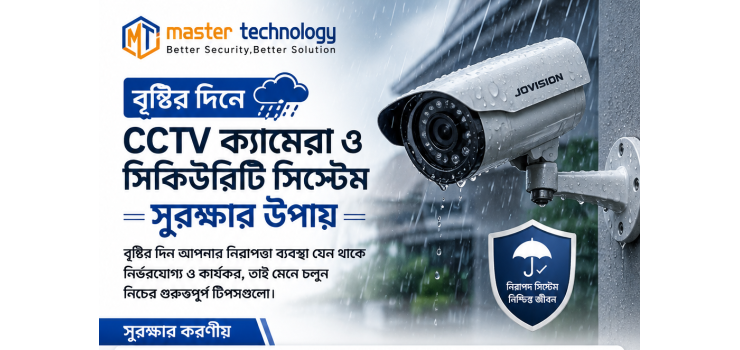 বৃষ্টির দিনে CCTV ক্যামেরা ও সিকিউরিটি সিস্টেম সুরক্ষার উপায়