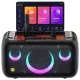 Ikarao Xtreme Break X1 All in One Karaoke Portable Bluetooth Speaker With Built-In 13 Inch Tablet And Wireless Microphone