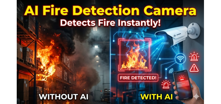 Jovision JVS-N517-FDL AI Fire Detection Camera: Smart Fire Safety Solution